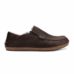 OluKai Moloā Slipper - Dark Wood