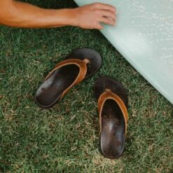 OluKai Hikianalia - Tan / Dark Java -OluKai Sale Store 10420 3448 103