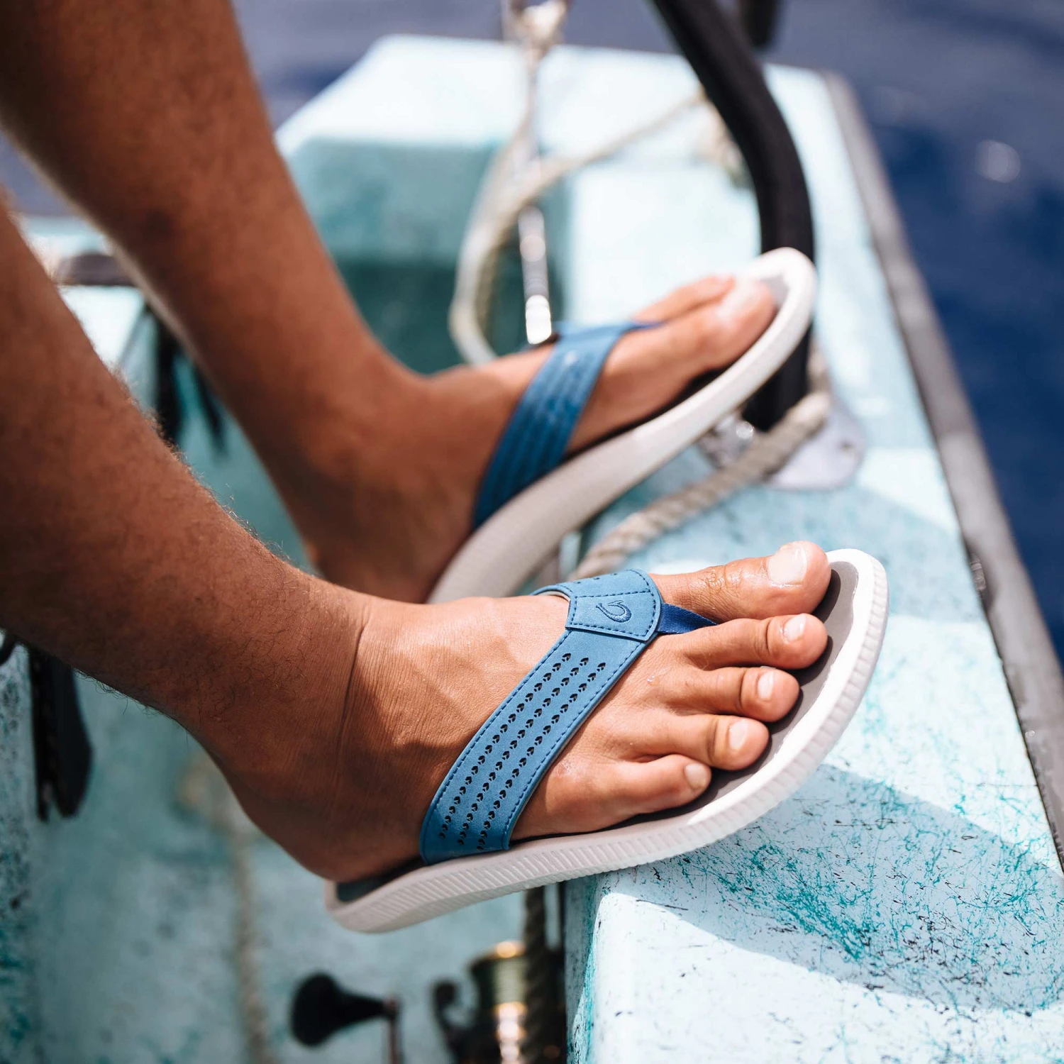 OluKai Ulele - Slate Blue / Charcoal 4 OluKai Ulele - Slate Blue / Charcoal - Image 2