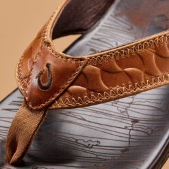 OluKai Hikianalia - Tan / Dark Java -OluKai Sale Store 10440 RK87 HIKIANALIA M Tan DkJava 1