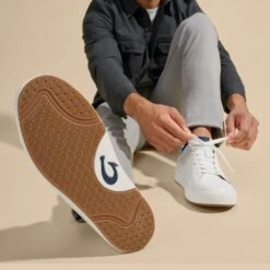 OluKai Lae‘ahi Lī ‘Ili - Bright White / Trench Blue -OluKai Sale Store 10455 WBDE 106 M LaeahiLiIli BrightWhiteTrenchBlue