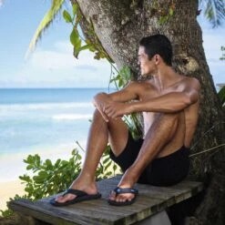 OluKai Ki‘i - Lava Rock / Bold Blue -OluKai Sale Store 10549 LR5G 103