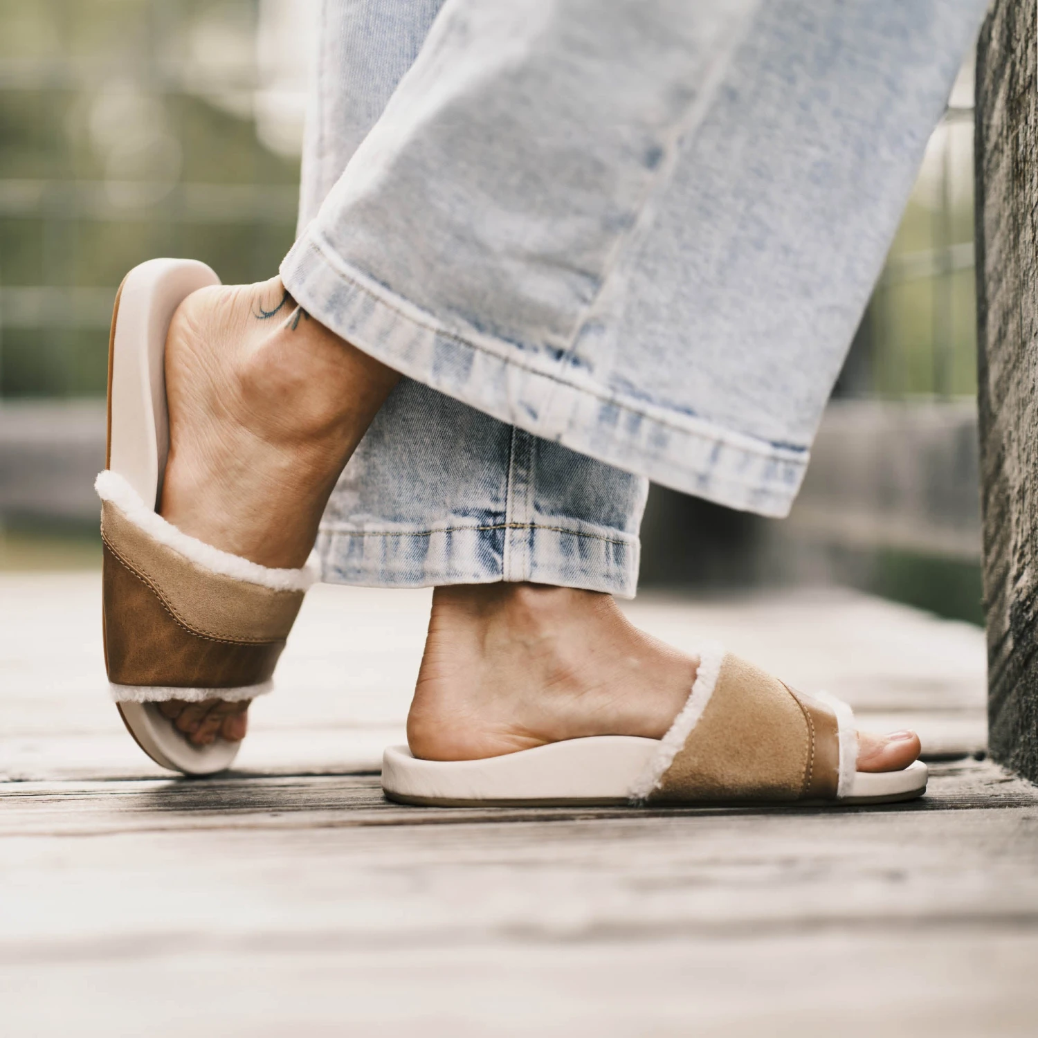 OluKai Hō‘ala Slide - Tan / Puka 6 OluKai Hō‘ala Slide - Tan / Puka - Image 4