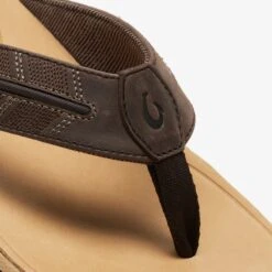 OluKai Tuahine Palm-Dk Java / Golden Sand -OluKai Sale Store Golden 101