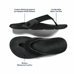 OluKai Tuahine - Black 12 OluKai Tuahine - Black -OluKai Sale Store Tuahine Black