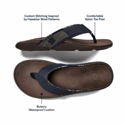 OluKai Tuahine - Trench Blue / Dark Wood 13 OluKai Tuahine - Trench Blue / Dark Wood -OluKai Sale Store Tuahine Trench Blue Dark Wood